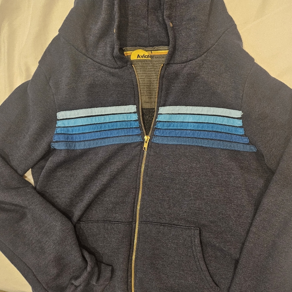 Aviator Nation 5 Stripe Hoodie - Picture 5 of 11